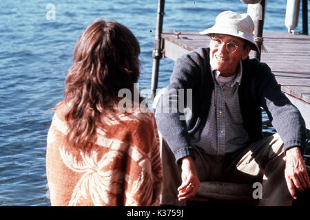 Sul GOLDEN POND Jane Fonda e Henry Fonda data: 1981 Foto Stock