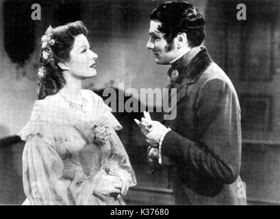 ORGOGLIO E PREGIUDIZIO MGM GREER GARSON, LAURENCE OLIVIER PRIDE AND PREJUDICE MGM GREER GARSON, LAURENCE OLIVIER data: 1940 Foto Stock