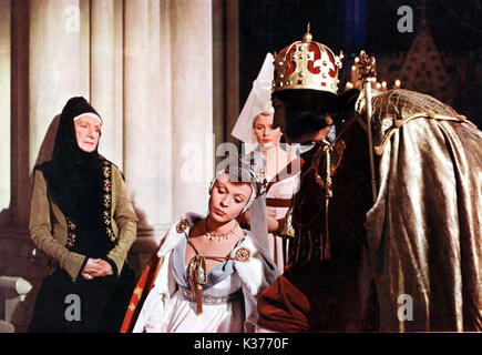 RICHARD III CLAIRE BLOOM come Lady Anne e Laurence Olivier come Richard III data: 1955 Foto Stock