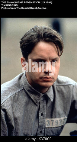 SHAWSHANK REDEMPTION TIM ROBBINS data: 1994 Foto Stock