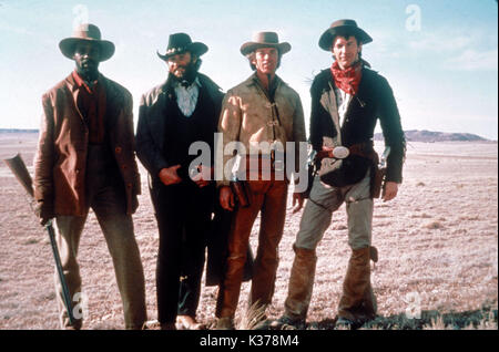 SILVERADO Danny Glover, Kevin Kline, Scott Glenn, Kevin Costner data: 1985 Foto Stock