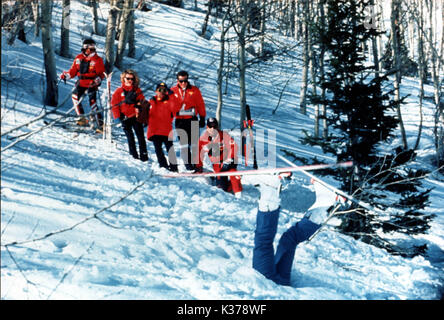 SKI PATROL data: 1990 Foto Stock