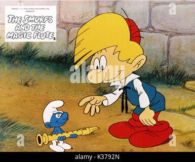 I puffi E IL FLAUTO MAGICO data: 1983 Foto Stock