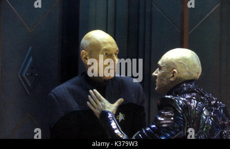 STAR TREK: Nemesis Paramount Pictures Patrick Stewart, sinistra data: 2002 Foto Stock