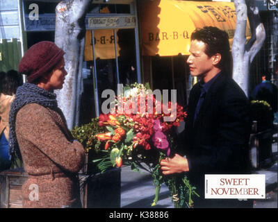 Dolce NOVEMBRE WARNER BROS Charlize Theron, Keanu Reeves data: 2001 Foto Stock