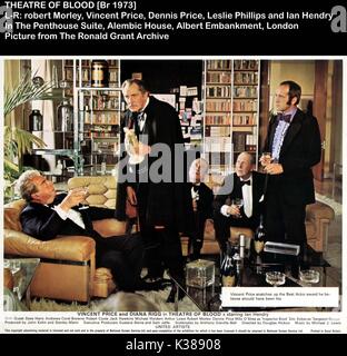 Teatro DI SANGUE L-R Robert Morley, Vincent Price, Dennis prezzo, ROBERT COOTE, IAN HENDRY Foto Stock