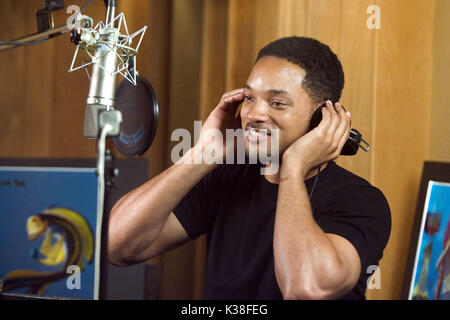 SHARK TALE FILM DI ANIMAZIONE INDUSTRIA/produzione scatti 2000s Will Smith facendo un voice over data: 2004 Foto Stock