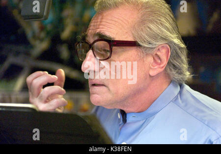 SHARK TALE FILM DI ANIMAZIONE INDUSTRIA/produzione scatti 2000s MARTIN SCORSESE facendo un voice over data: 2004 Foto Stock