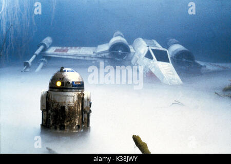 STAR WARS: Episodio V - L'impero colpisce ancora R2-D2 eseguita da Kenny Baker Foto Stock