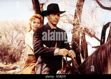 GUNFIGHT ALL'OK Corral RHONDA FLEMING, BURT LANCASTER data: 1957 Foto Stock