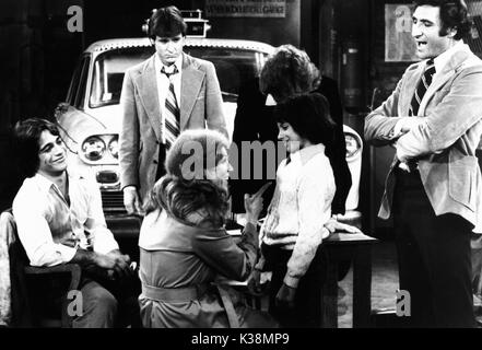 TAXI TONY DANZA, RANDALL CARTER, MARILU HENNERICI, John CONAWAY, MICHAEL HERSHEWE, JUDD HIRSCH Foto Stock