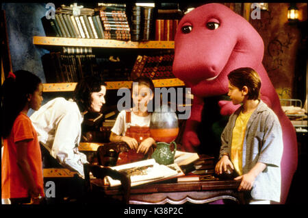 BARNEY'S GRANDE AVVENTURA [US 1998] KYLA PRATT, SHERYL LEACH, DIANA RISO, DAVID JOYNER come Barney, TREVOR MORGAN data: 1998 Foto Stock