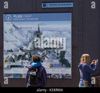 Aiguille du Midi Foto Stock