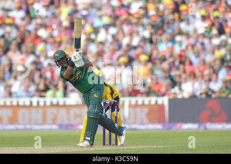 Nottinghamshire's Samit Patel pipistrelli durante la NatWest T20 Blast Finals giorno a Edgbaston, Birmingham. Foto Stock