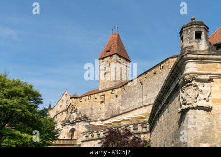 Burg Veste Coburg in Coburg, Oberfranken, Bayern, Deutschland | Veste Coburg, o fortezza di Coburg, Coburg, Alta Franconia, Baviera, Germania Foto Stock