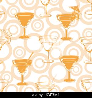 Sfondo senza giunture, occhiali Silhouette Illustrazione Vettoriale