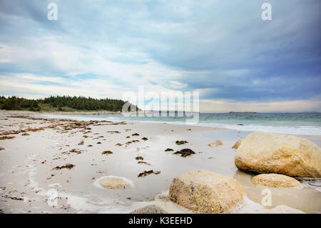 Crystal crescent beach in Nova Scotia. Foto Stock