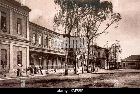 Il Brasile Immigrazione Italiana Inizio 1900 - Hospedaria dos Imigrantes a Sao Paolo Foto Stock