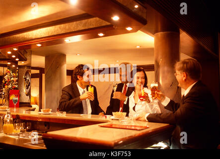Scena da bar Foto Stock