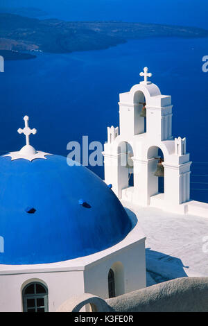 Chiesa su Santorini, Grecia Foto Stock