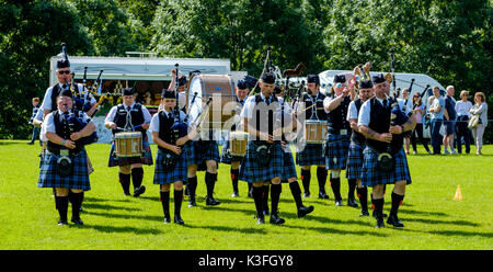 Peebles, Scozia UK 2 settembre 2017. Peebles Highland Games, il più grande "highland' giochi in confini scozzesi ha avuto luogo a Peebles su ECCETTO PONTI Foto Stock