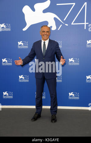 Venezia, Italia. 03Sep, 2017. 74a Mostra del Cinema di Venezia, Photocall - Biennale College Cinema - Sesta edizione nella foto: Alberto Barbera Credit: Indipendente Photo Agency Srl/Alamy Live News Foto Stock