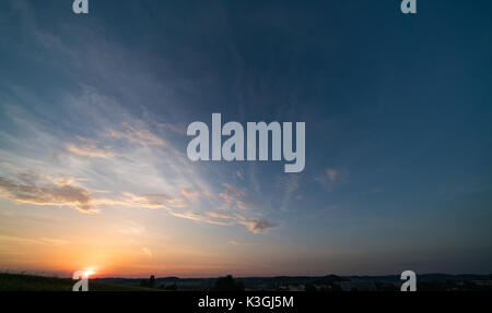 Sunset, sunrise sky panorama Foto Stock