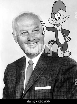 WALTER LANTZ animatore, capo della sua animazione studios Walter Lantz Studios. Responsabile per il primo Technicolor cartoon. Introdotto personaggi animati Oswald il coniglio fortunato, Andy Panda, peperoncino Willy e Woody Woodpecker Foto Stock