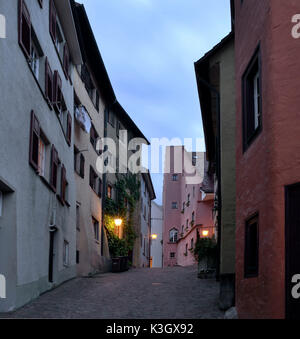 Engen, città vecchia di sera Foto Stock