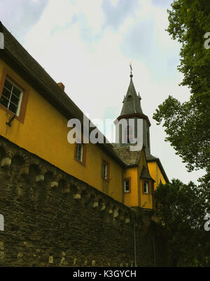 Bacharach sul Reno, Germania, chiesa cattolica monastero Foto Stock