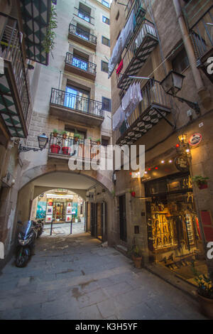 In Spagna, in Catalogna, Barcelona City, Santa Maria del Mararea, la città vecchia di Barcellona Foto Stock