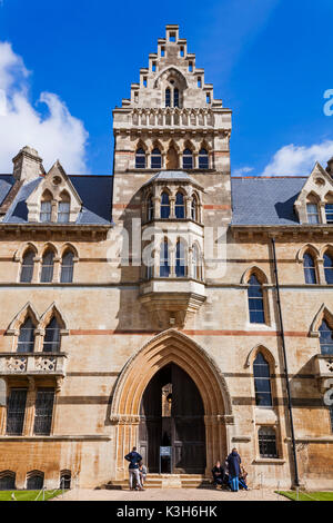 Inghilterra, Oxfordshire, Oxford, Christ Church College, Prato Ingresso di Gate Foto Stock