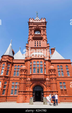 Il Galles, Cardiff, Cardiff Bay, Edificio Pierhead Foto Stock