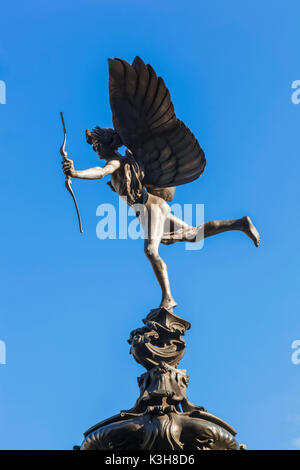 Inghilterra, Londra, Piccadilly Circus, Statua di Eros Foto Stock