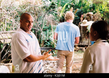 Nella foto: Donald Faison , Simon Baker (centro) e Sanaa Lathan (destra) stella in Sanaa Hamri?s qualcosa di nuovo e di una funzionalità di messa a fuoco il rilascio. Qualcosa di nuovo Donald Faison, SIMON BAKER, SANAA LATHAN data: 2006 Foto Stock