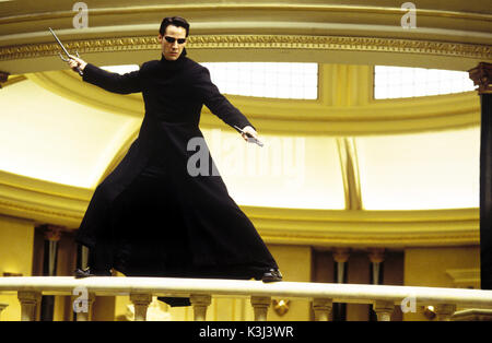 La Matrix Reloaded Keanu Reeves come Neo data: 2003 Foto Stock
