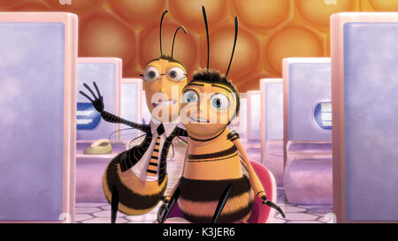 BEE MOVIE Matthew Broderick voci Adam Flayman, Jerry Seinfeld voci Barry B. Benson BEE MOVIE data: 2007 Foto Stock