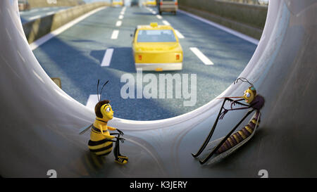 BEE MOVIE Jerry Seinfeld voci Barry B. Benson, Chris Rock voci Mooseblood BEE MOVIE data: 2007 Foto Stock