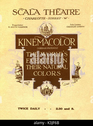 KINEMACOLOR presso il Teatro La Scala, CHARLOTTE STREET, Londra Foto Stock