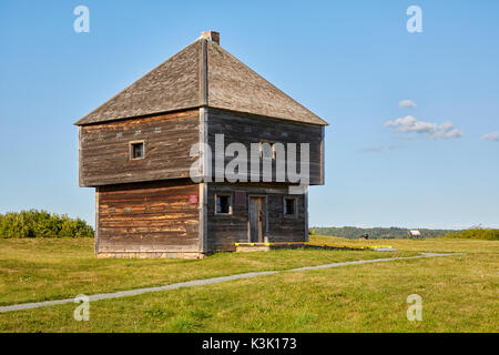 Fortino a Fort Edward National Historic Site, Windsor, Nova Scotia, Canada Foto Stock