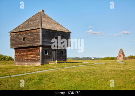 Fortino a Fort Edward National Historic Site, Windsor, Nova Scotia, Canada Foto Stock