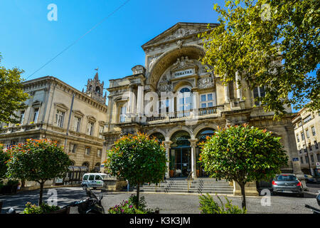 L'opera d'Avignon o Avignone Opera House nella città di Avignone in Provenza di Francia Foto Stock