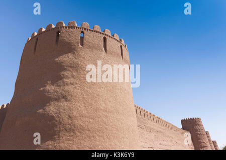 Iran Iran sudorientale, Rayen, Arg e Rayen, antica cittadella di adobe Foto Stock