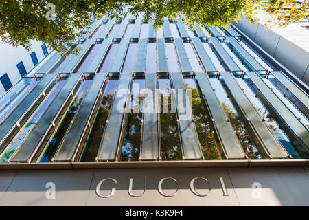 Giappone, Hoshu, Tokyo, Ginza, negozio di Gucci Foto Stock