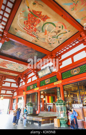 Giappone, Hoshu, Tokyo Asakusa, Tempio di Asakusa Kannon aka Sensoji, la sala principale Foto Stock