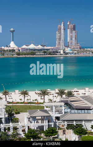 I UAE Abu Dhabi, Marina Village Foto Stock