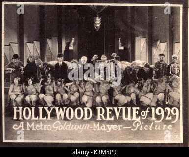 HOLLYWOOD REVUE 1929 Data: 1929 Foto Stock
