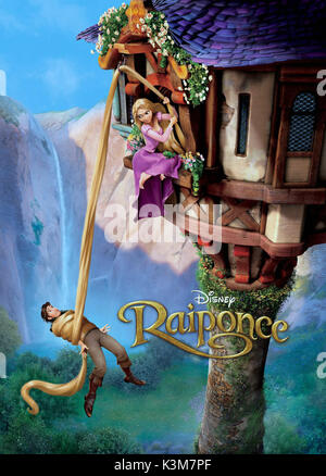 TANGLED aka RAPUNZEL ZACHARY LEVI voci Flynn Rider, Mandy Moore voci Rapunzel aggrovigliato data: 2010 Foto Stock