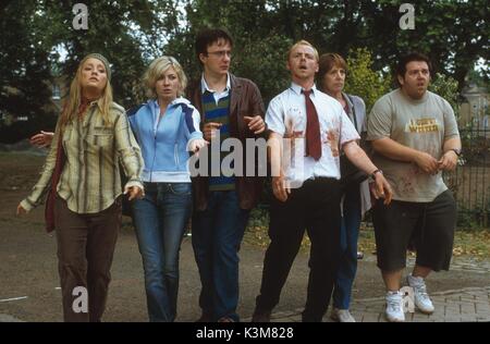 SHAUN DEI MORTI LUCY DAVIS, KATE ASHFIELD, DYLAN MORAN, SIMON PEGG, PENELOPE WILTON, NICK FROST data: 2004 Foto Stock