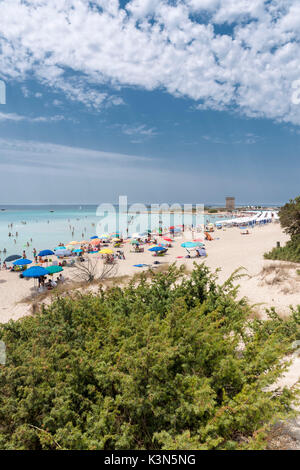 Torre Lapillo, Porto Cesareo, provincia di Lecce e Salento puglia, Italia Foto Stock